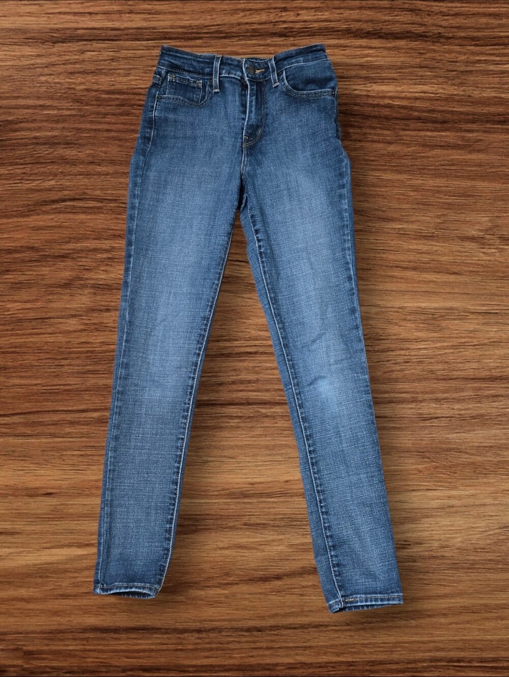 Levi's 721 High Rise Skinny Women's Blue Stretch Jeans